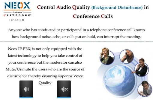Control Audio Quality (Background Disturbance) in Conference Calls