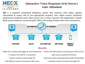 Interactive Voice Response (IVR) Server / Auto Attendant 